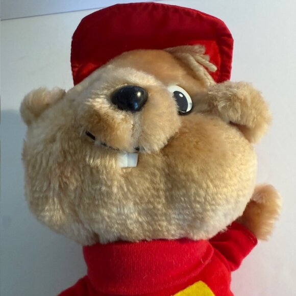 RARE The Chipmunks Alvin 11" Vintage 80s Ideal Dressable Stuffed Plush Toy 1983 - Picture 3 of 5
